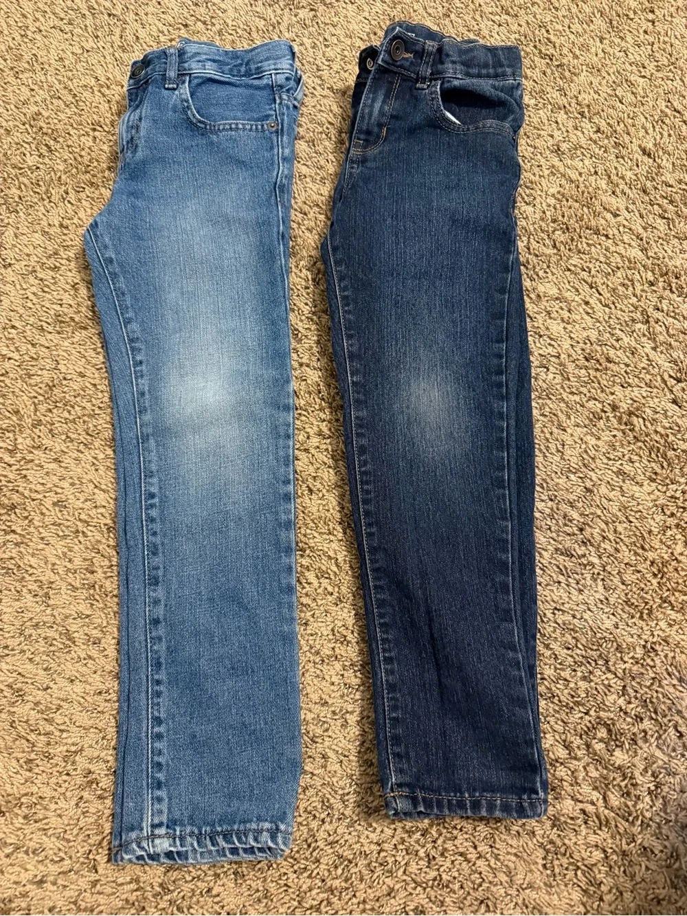 The Children's Place Boy Jeans Duo - Light Blue & Dark Blue Denim